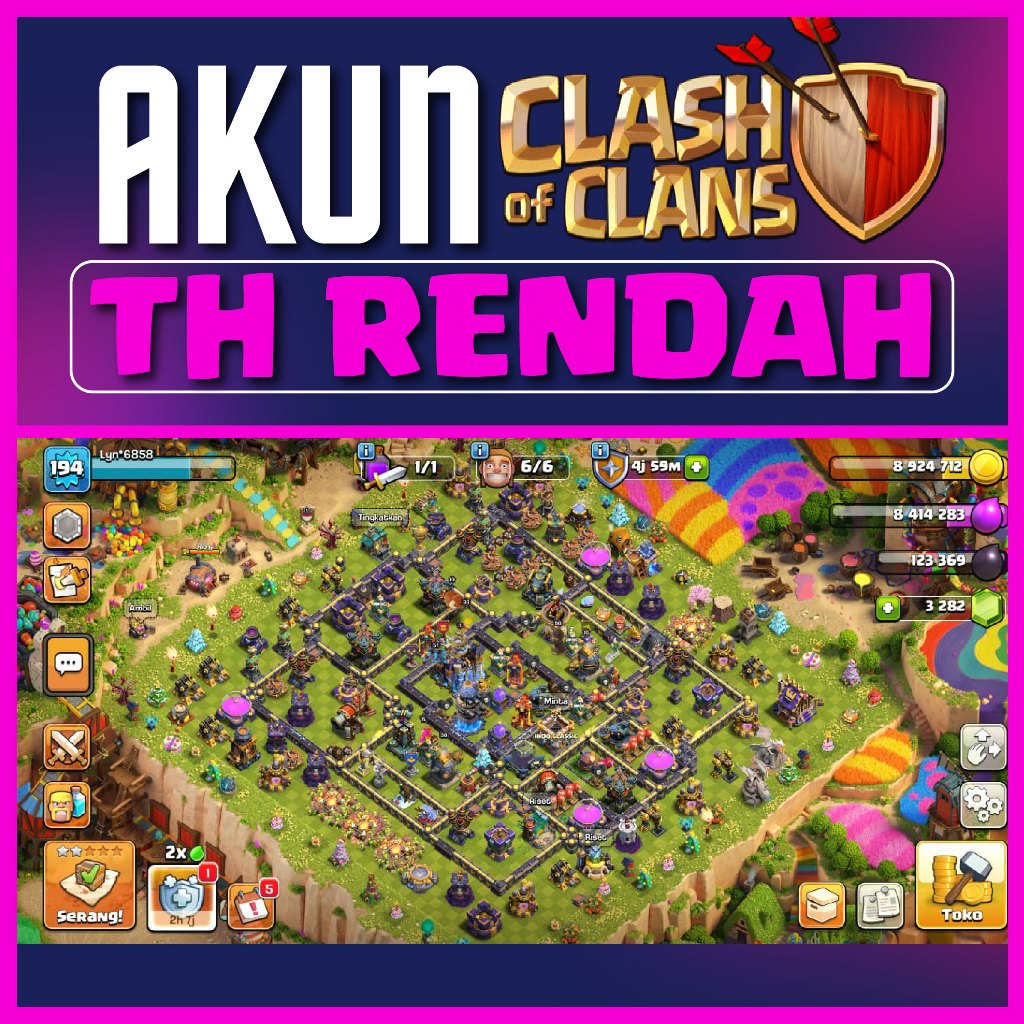 Akun Coc Murah Th rendah