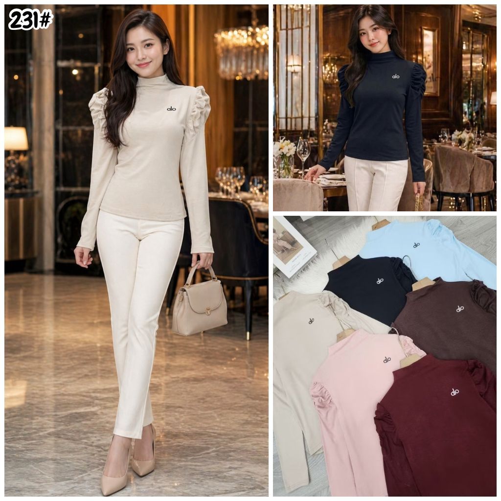 ATASAN KAOS WANITA 231# 232# M250EM# LENGAN PUFFY TERBARU VIRAL BANGET