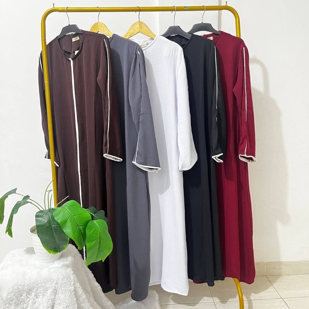 Nabil Series Abaya Linea | Abaya Modern Simple | Abaya Daily | Abaya Premium Busui Friendly | Abaya 