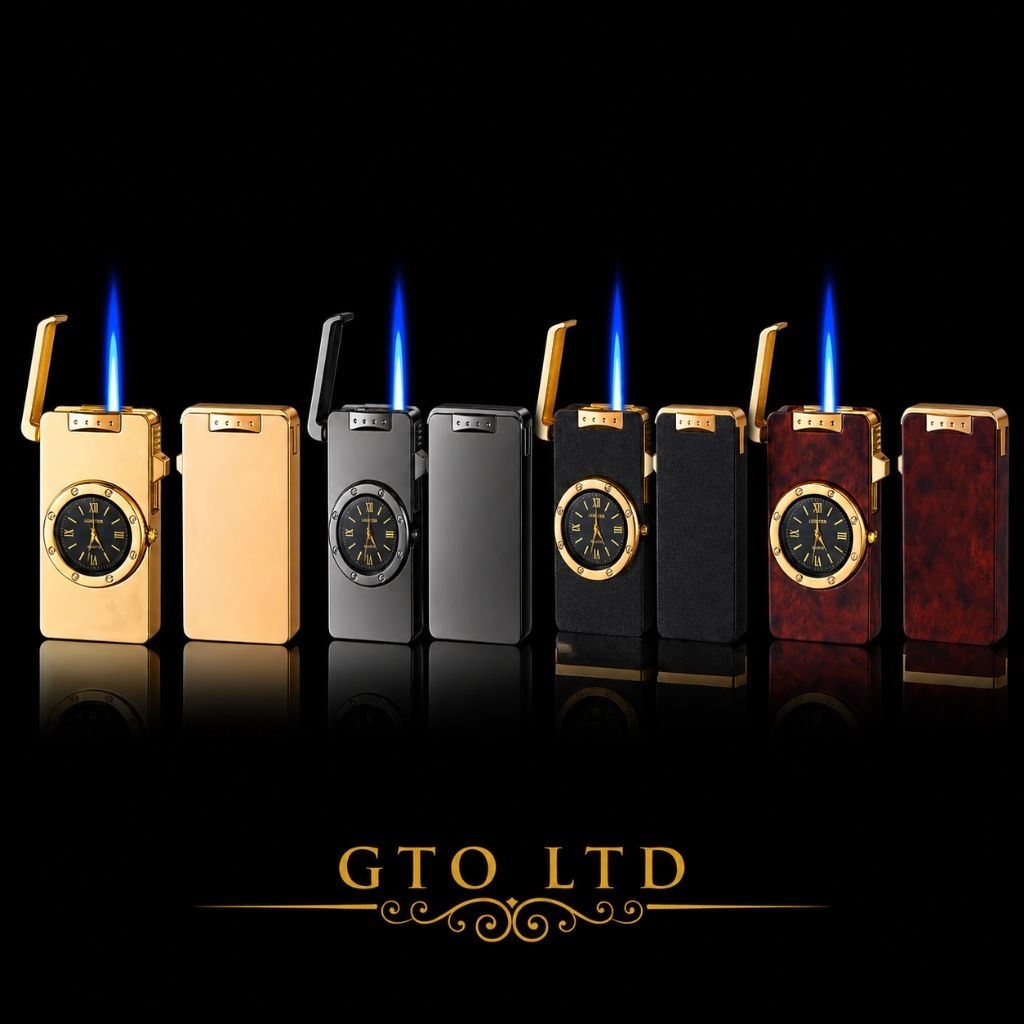 Korek Api Gas Keren + Jam quartz Bisa COD
