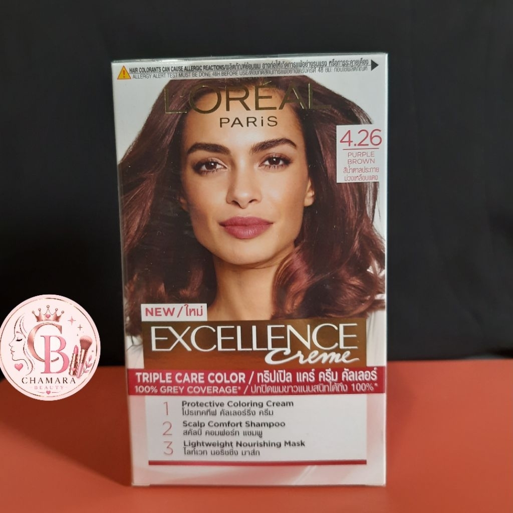 Hair Color L'Oreal 4.26 Purple Brown,Loreal Hair Color,Semir Loreal