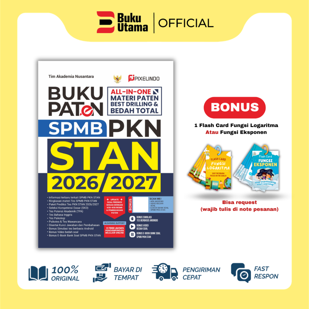 BUKU UTAMA Buku Paten Spmb PKN STAN Cat 2026/2027