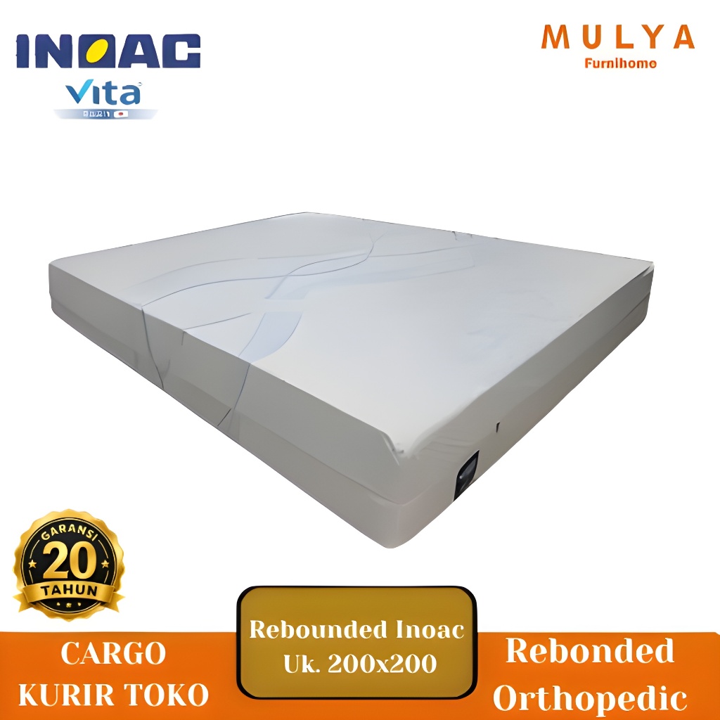 Kasur Rebonded Orthopedic INOAC Vita Foam D 40/Matras Rebonded UK 200X200
