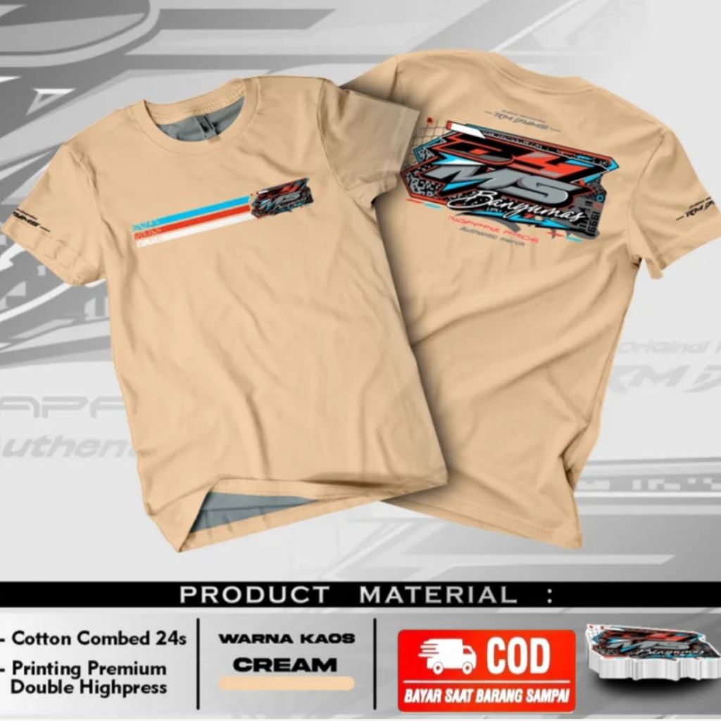 Kaos V2 Rm Byms Banyumas /Baju T-shirt Truk Rm Byms Banyumas Cotton combed 24s premium