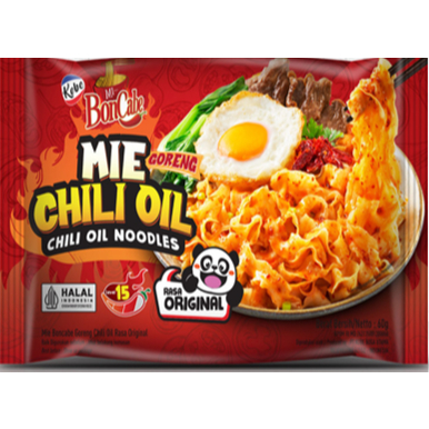 KOBE MIE BONCABE - MIE GORENG  RASA CHILI  OIL  LEVEL 15 (60gr)