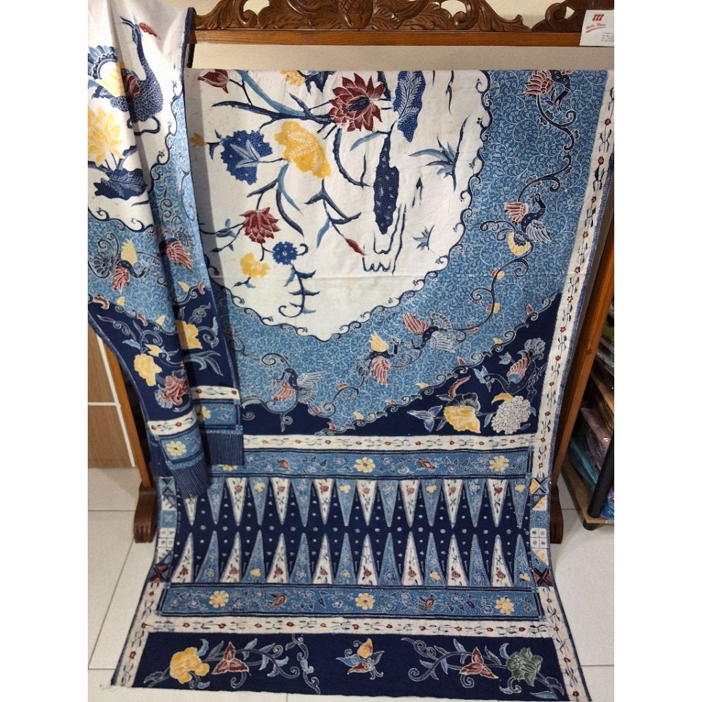 Kain Batik Sarung Tumpal Betawi/Kain Tumpal Betawi/Kain Sarung Tumpal/Kain Encim/Kain Tumpal Ondel O