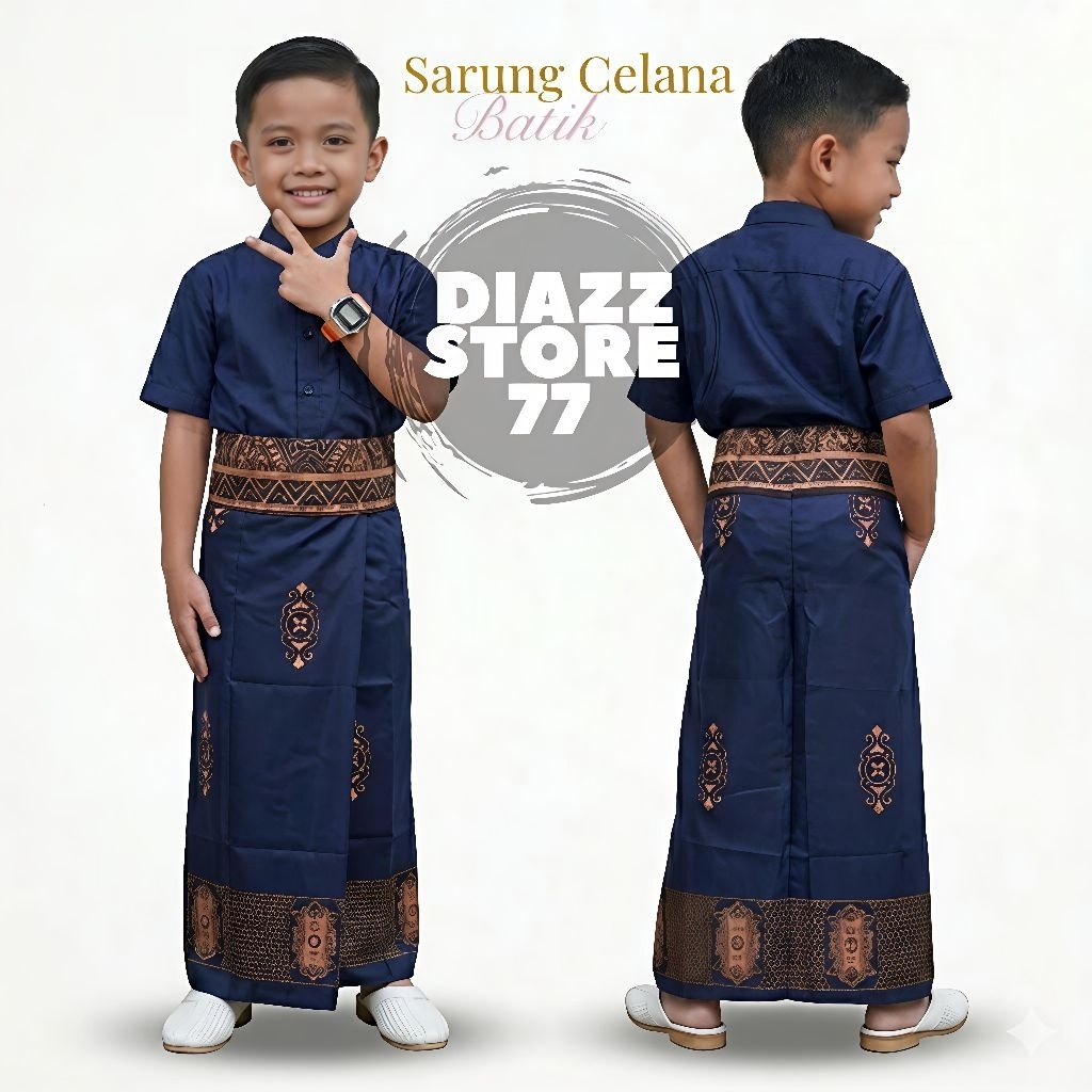 Sarung Celana Anak Laki Laki Usia 2-12 Tahun//Sarcel Anak Batik Sarwon
