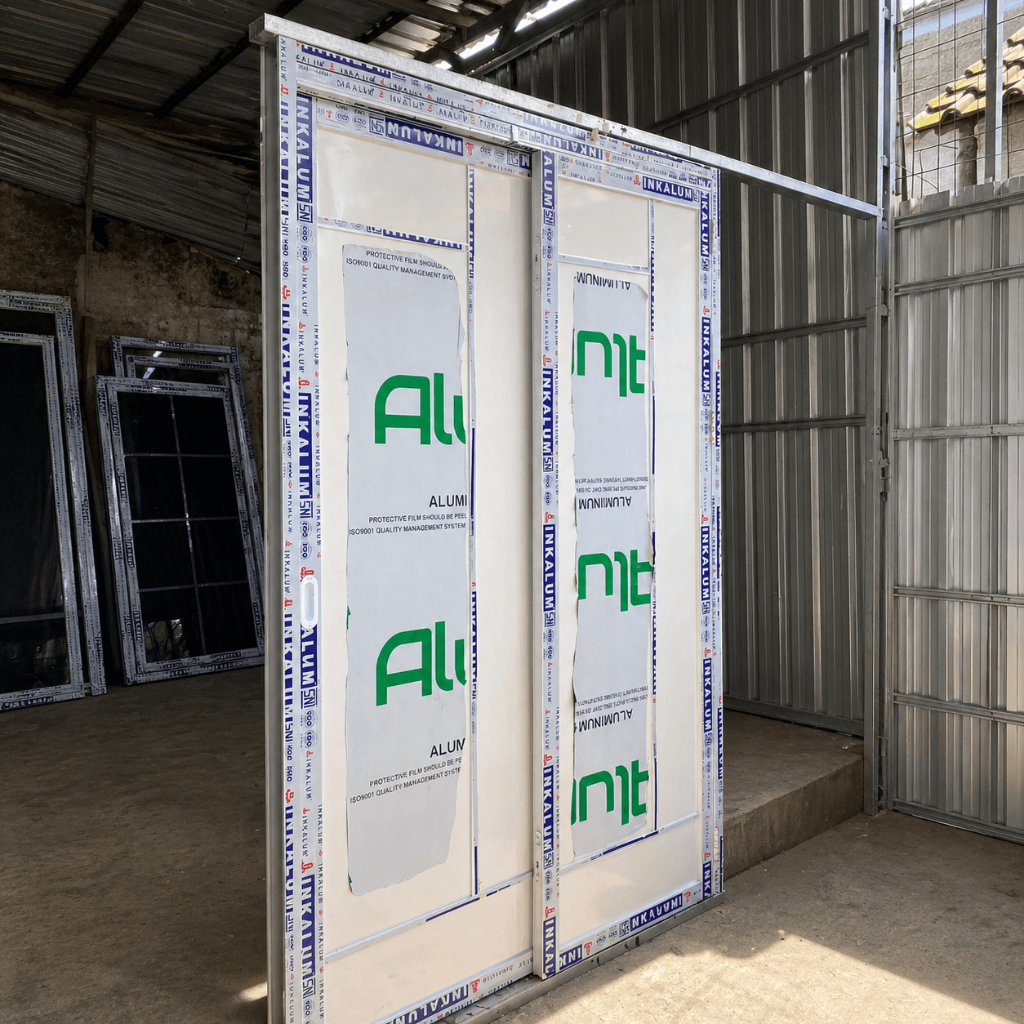 Pintu ACP Sliding Swing Aluminium | Minimalis Modern Anti Karat & Custom
