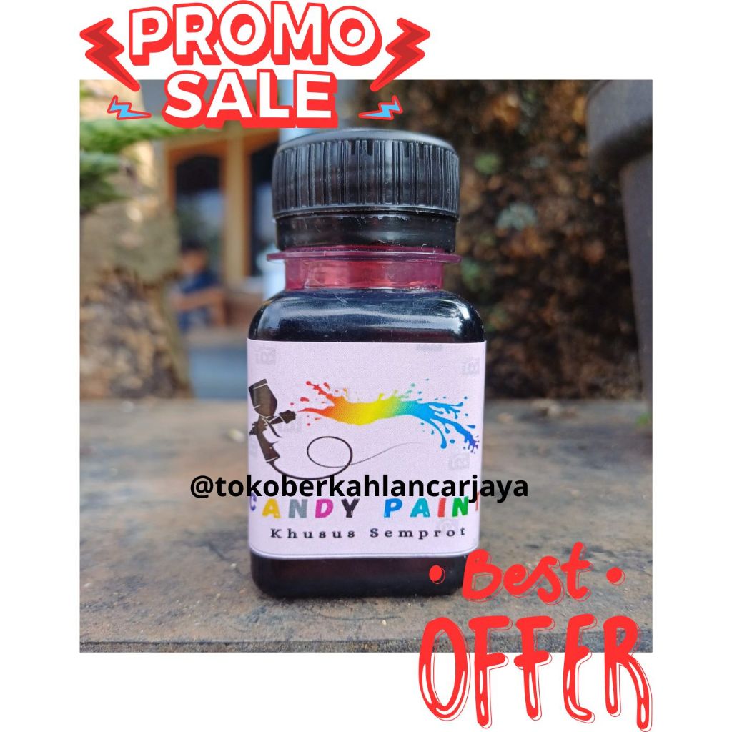(SEMPROT) 50 ML CAT CANDY PAINT CAT CHROME CAT PEWARNA LOGAM,BESI,STAINLESS,KACA,PLASTIK