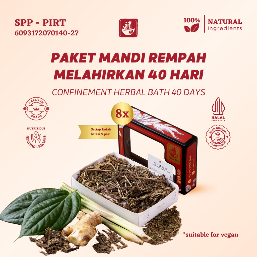 Ciak Po - Confinement Herbal Bath 40 Days Paket Mandi Rempah Melahirkan