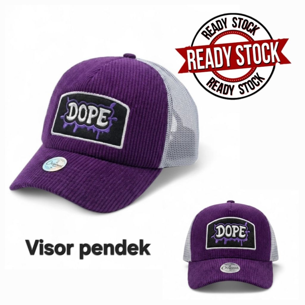 Topi lidah pendek jaring couduray Dope