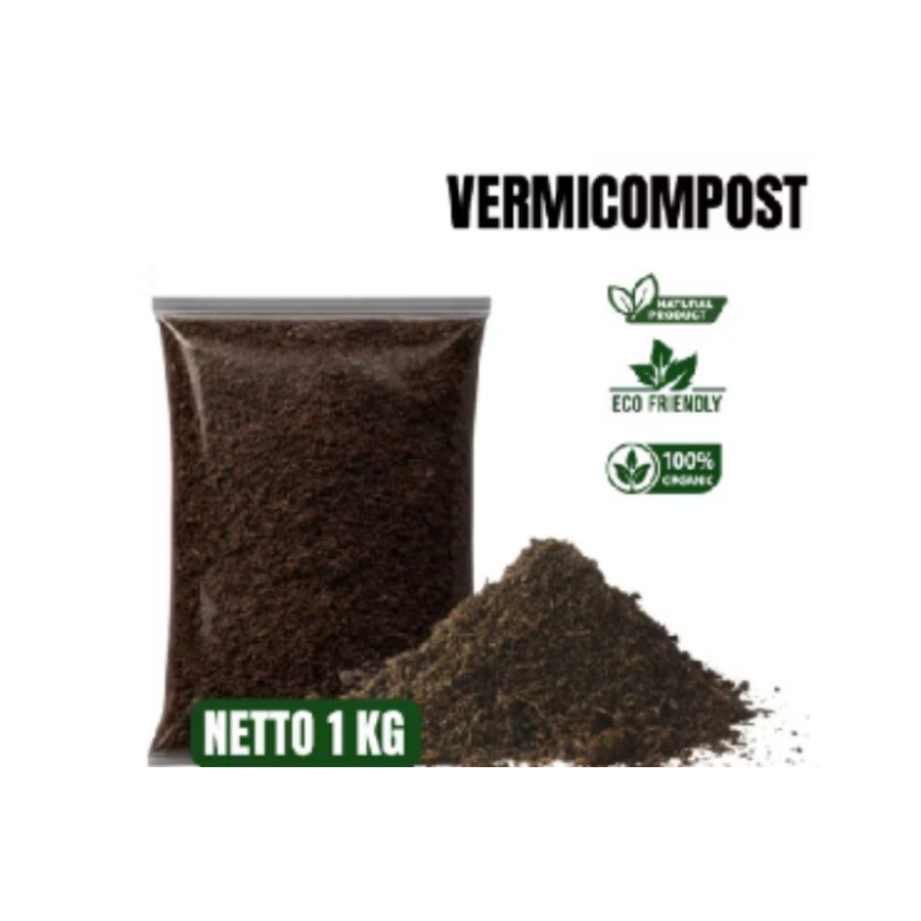 Kascing, Vermicompost, 100% pupuk organik kascing siap tanam