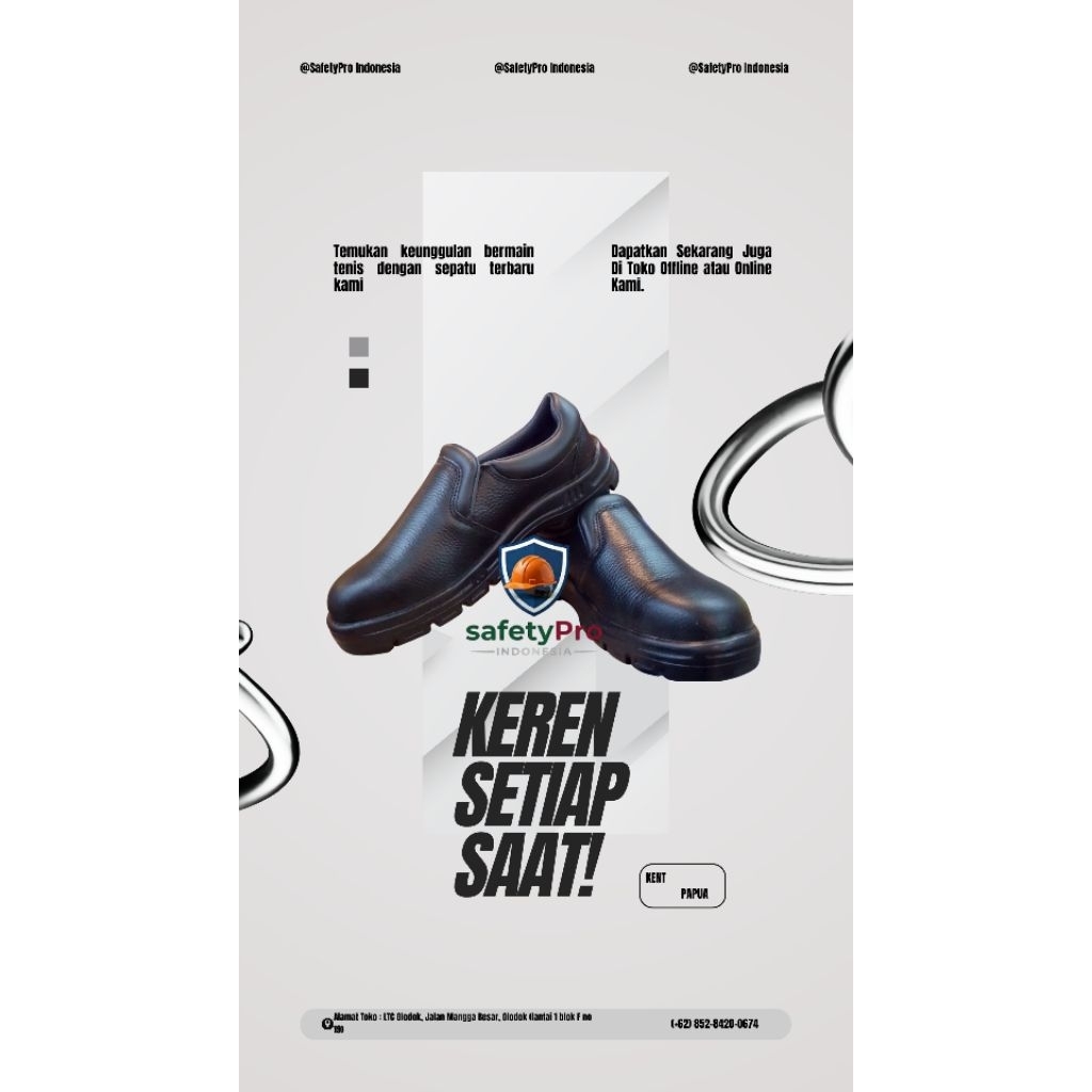 Sepatu Safety KENT PAPUA - SEPATU SAFETY SHOES KENT PAPUA ORIGINAL 100%