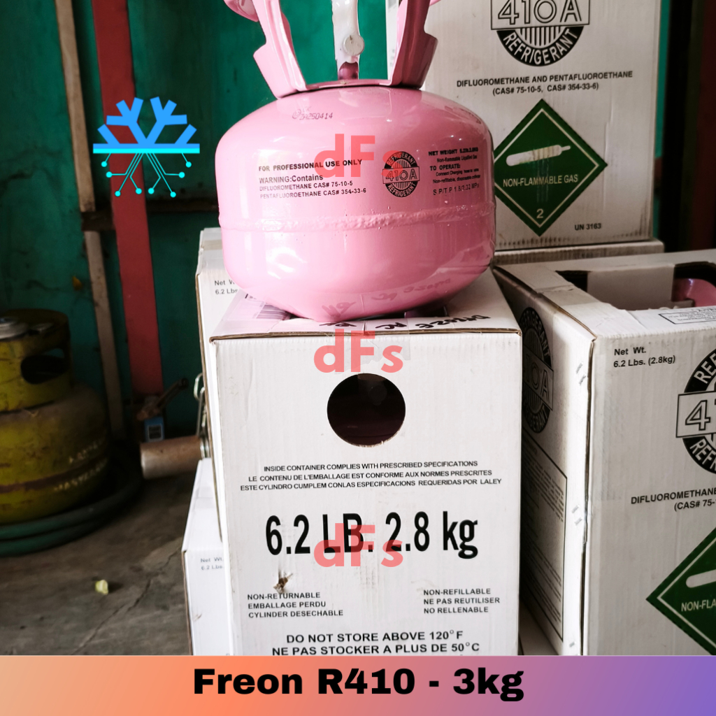 Freon R410a 2,8kg / Freon R32 3kg Refrigeran Tabung kecil (LUAR JAWA WAJIB KURIR HEMAT/CARGO)