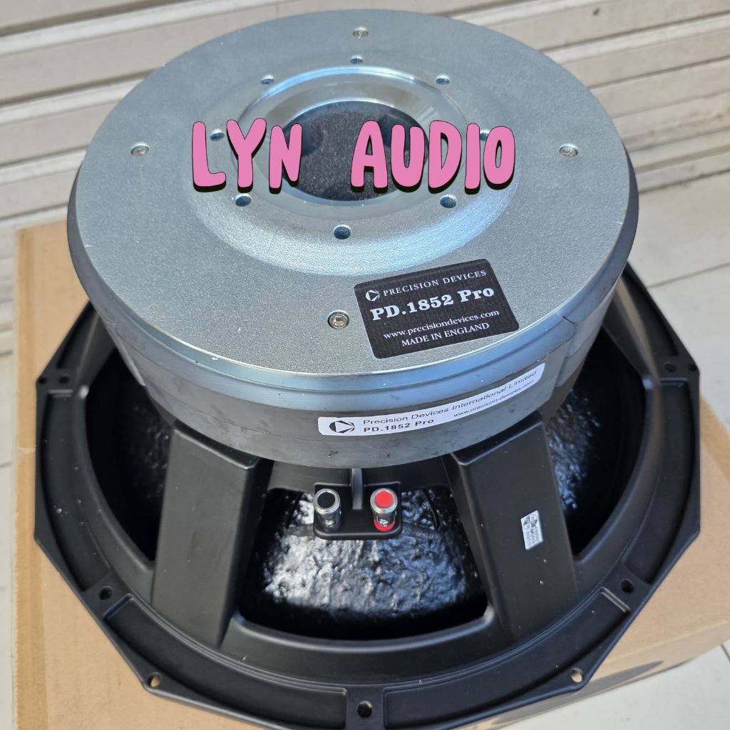 SPEAKER COMPONENT SUBWOOFER PRECISION DEVICES 18 INCH PD1852PRO DOUBLE MAGNET VC 5 INCH COATING LUAR