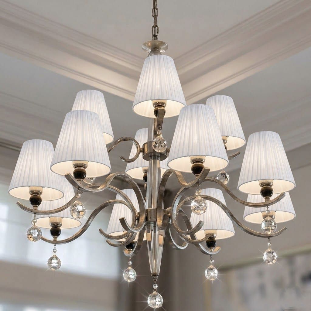 Topi Lampu kristal Topi Kap Lampu gantung Kap Lampu Kristal Topi Kap lampu fitting jepit