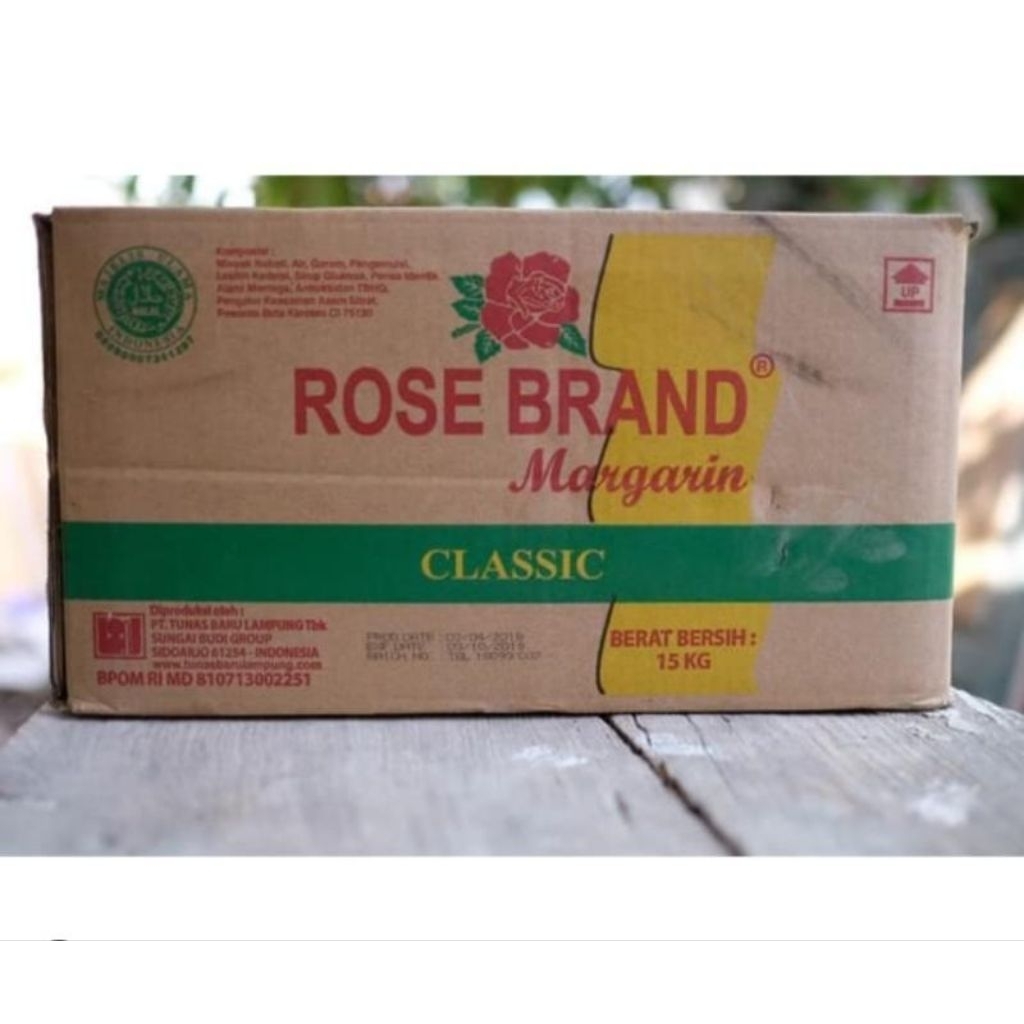 RoseBrand Margarin Classic Krim 15 Kg / Mentega RoseBrand krim 15 Kg Dus / Rose Brand Margarin Class