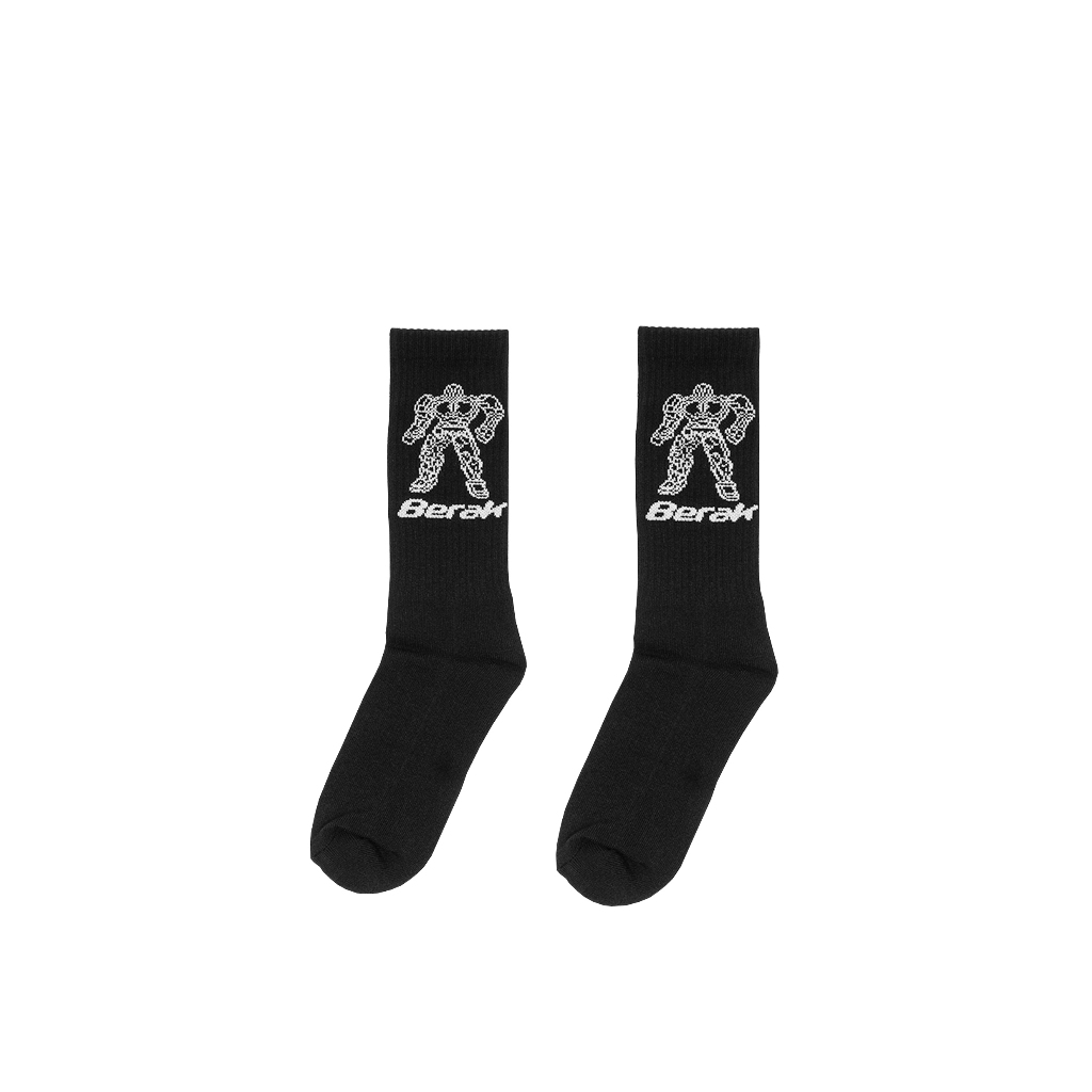 Berak 9420 Kaos Kaki Sock Hitam Black ROBOTO