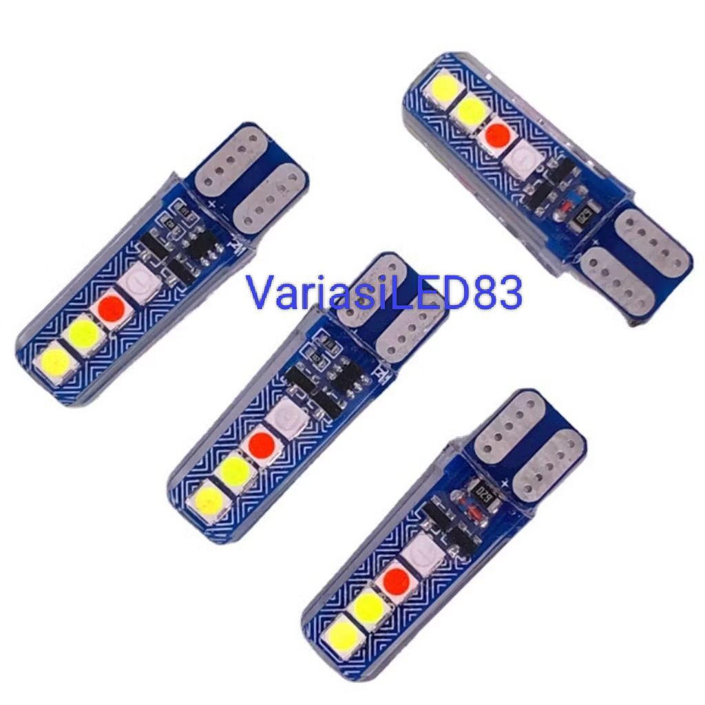LAMPU T10 MODEL RGB RUNNING STROBE 12V DAN 24V
