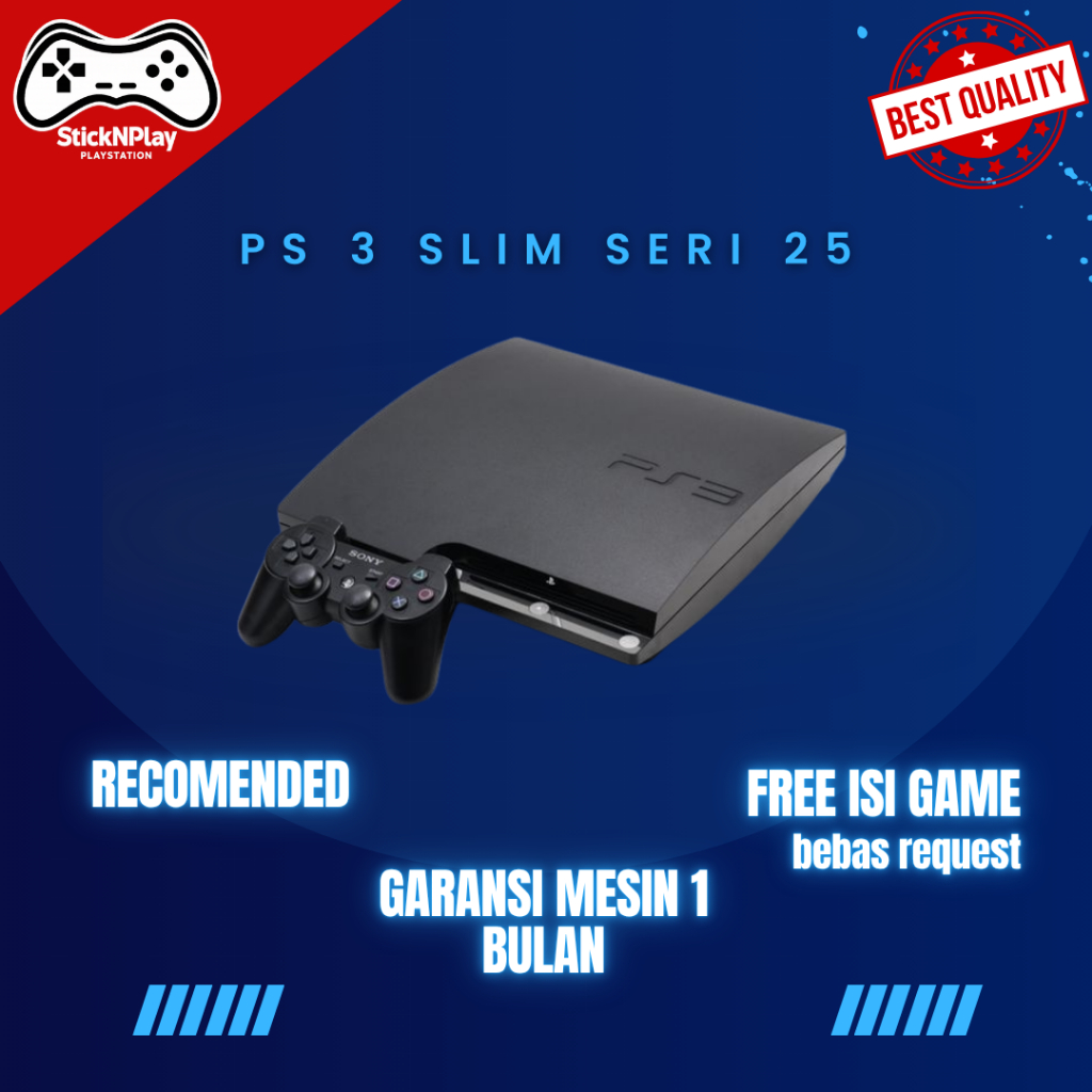 PS 3 Slim 500GB Seri 25 CFW Console Game