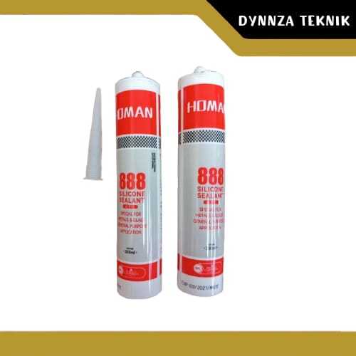 LEM SILICONE HOMAN PUTIH/LEM SILIKON KACA