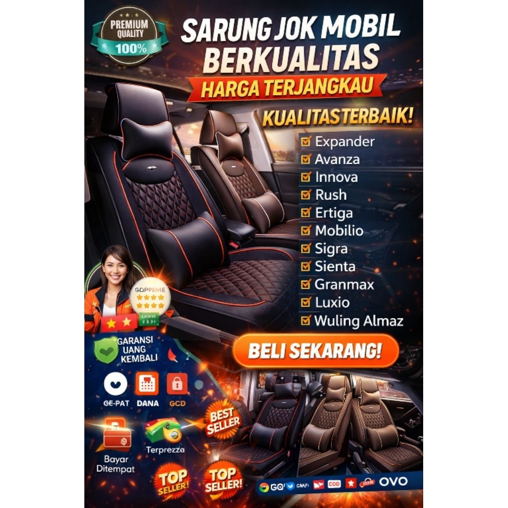 SARUNG JOK MOBIL COSTUM MOBIL RUSH