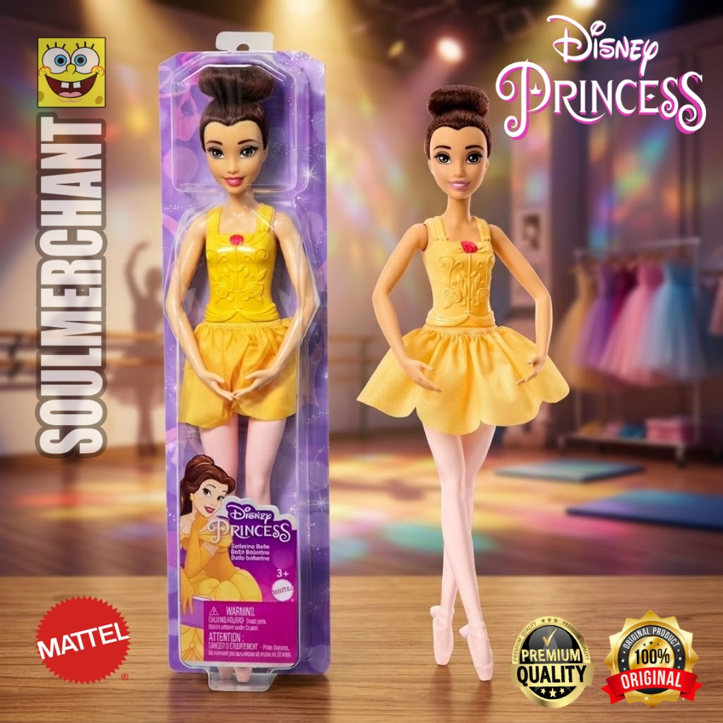 Disney Princess Beauty and the Beast Ballerina Belle Fashion Doll - Boneka Mainan Anak