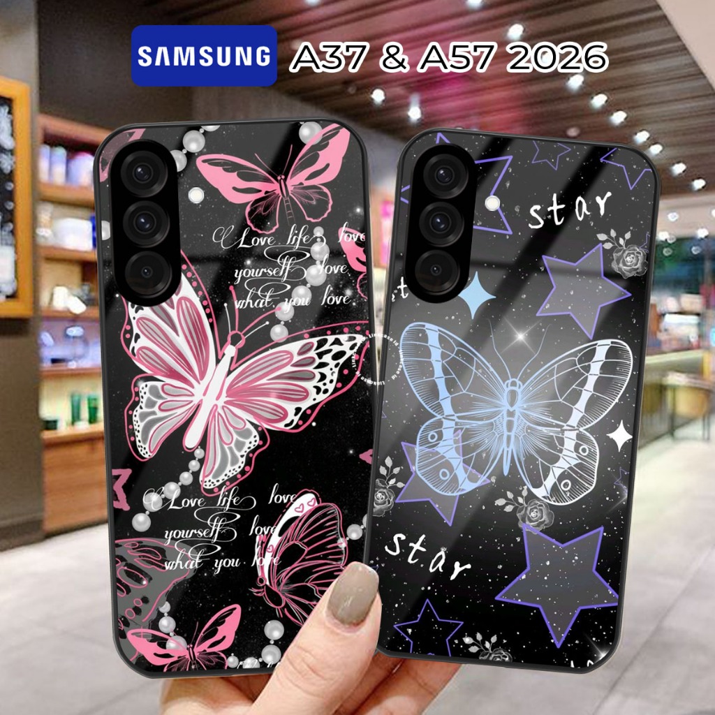 Softcase Kaca Samsung A37 2026 Samsung A57 Terbaru Casing Handphone Pelindung Kamera Protect [LL47] 