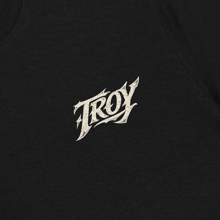 Troy Company Kaos Pria Lengan Pendek Hitam - Energy Burst Tshirt Black MTD 3602