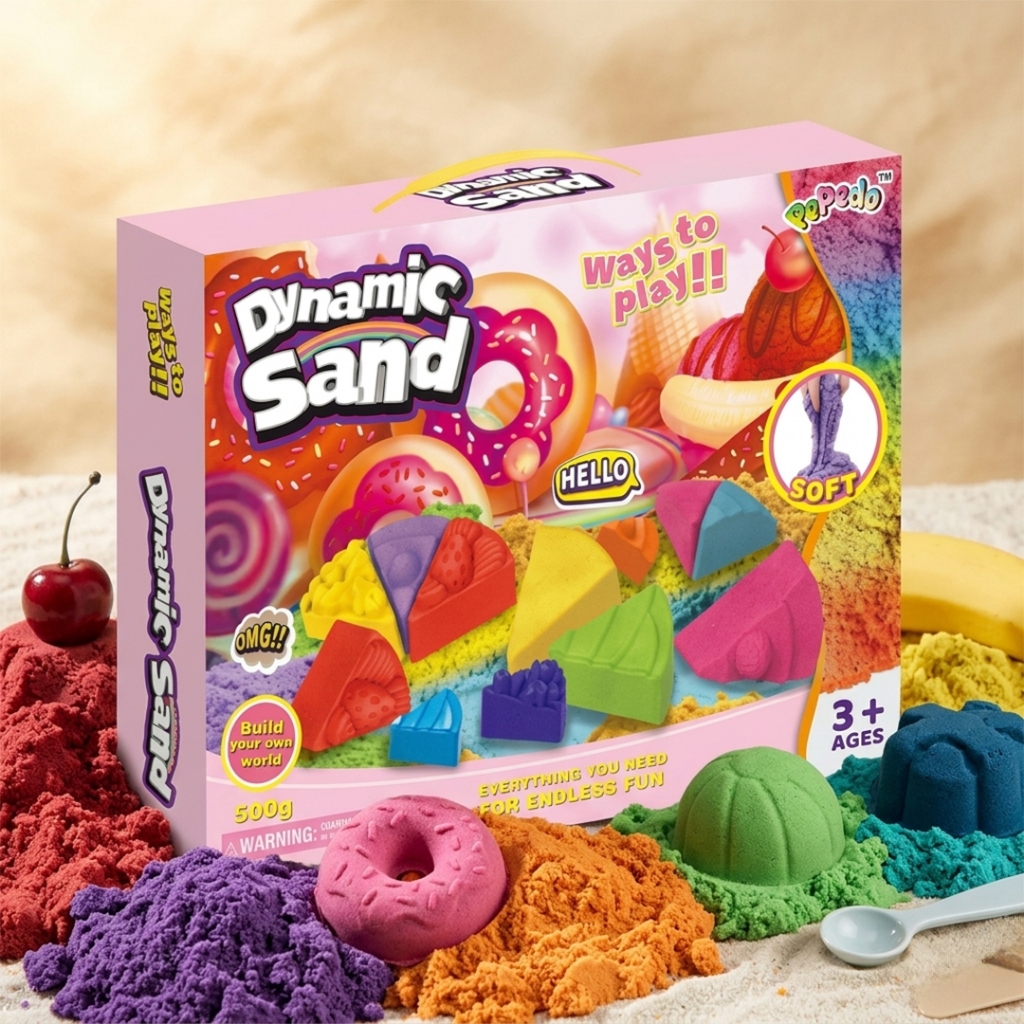 Mainan Pasir Ajaib Magic Sand Dynamic Sand Cake Set HW21075917