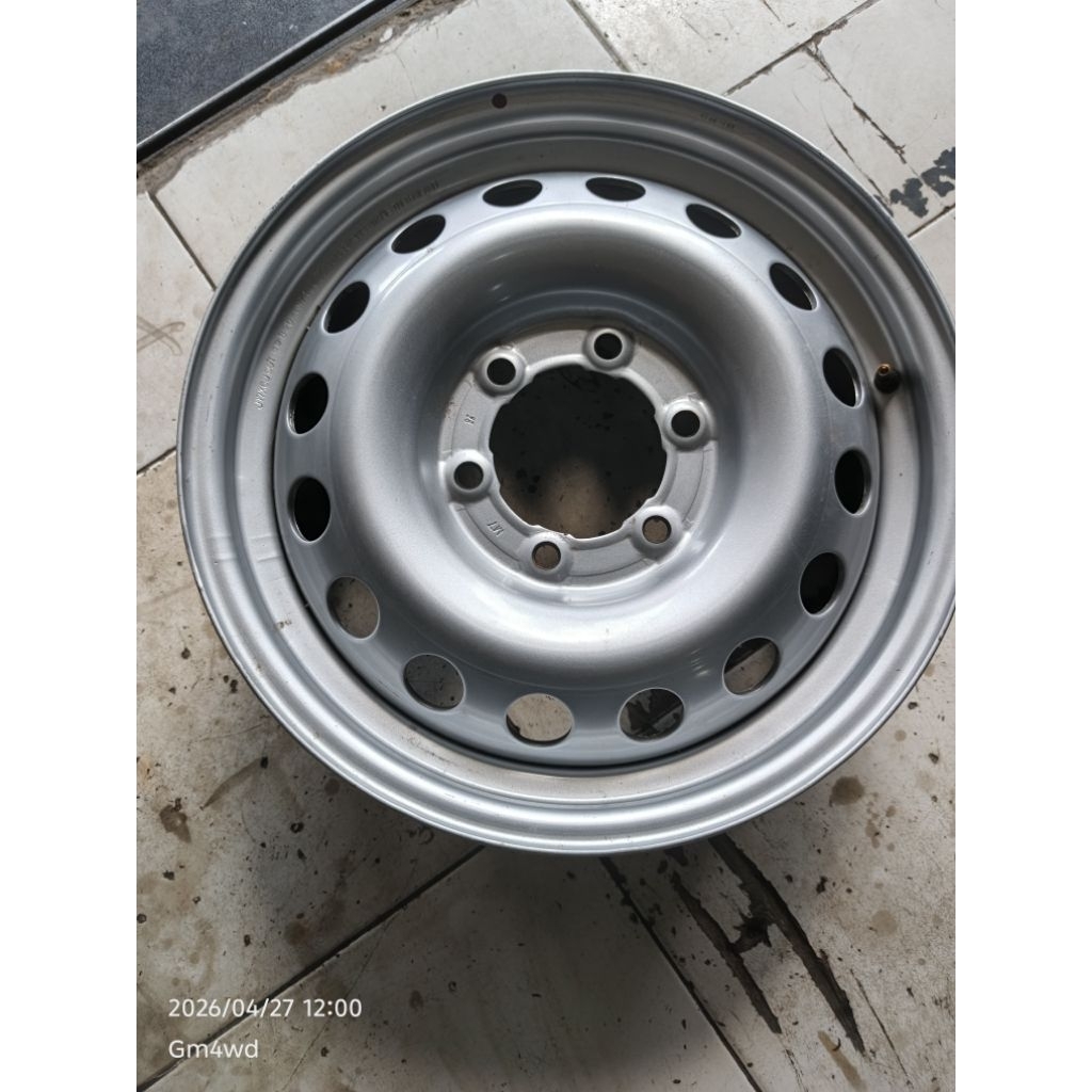 Velg kaleng OEM Toyota Hilux Ring 17x6inch lobang 6 pcd 139.7 Copotan Dealer Mobil Baru bisa untuk T
