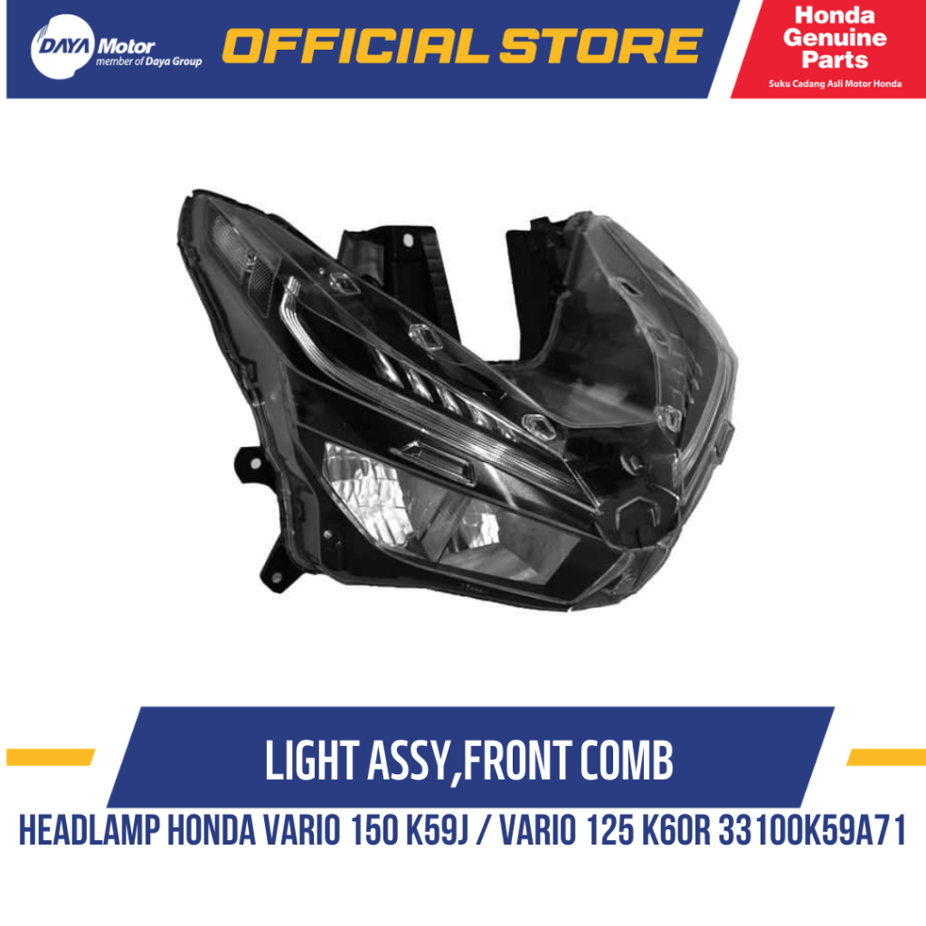 Headlamp Honda Vario 150 K59J / Vario 125 K60R 33100K59A71