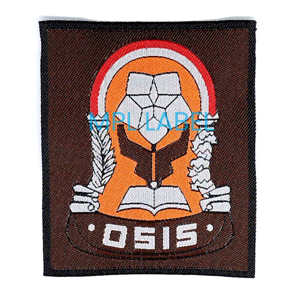 Bet Logo Osis Seragam SMA SMU SLTA / Badge sekolah / Bordir / Tenun / Rajut / Label Woven