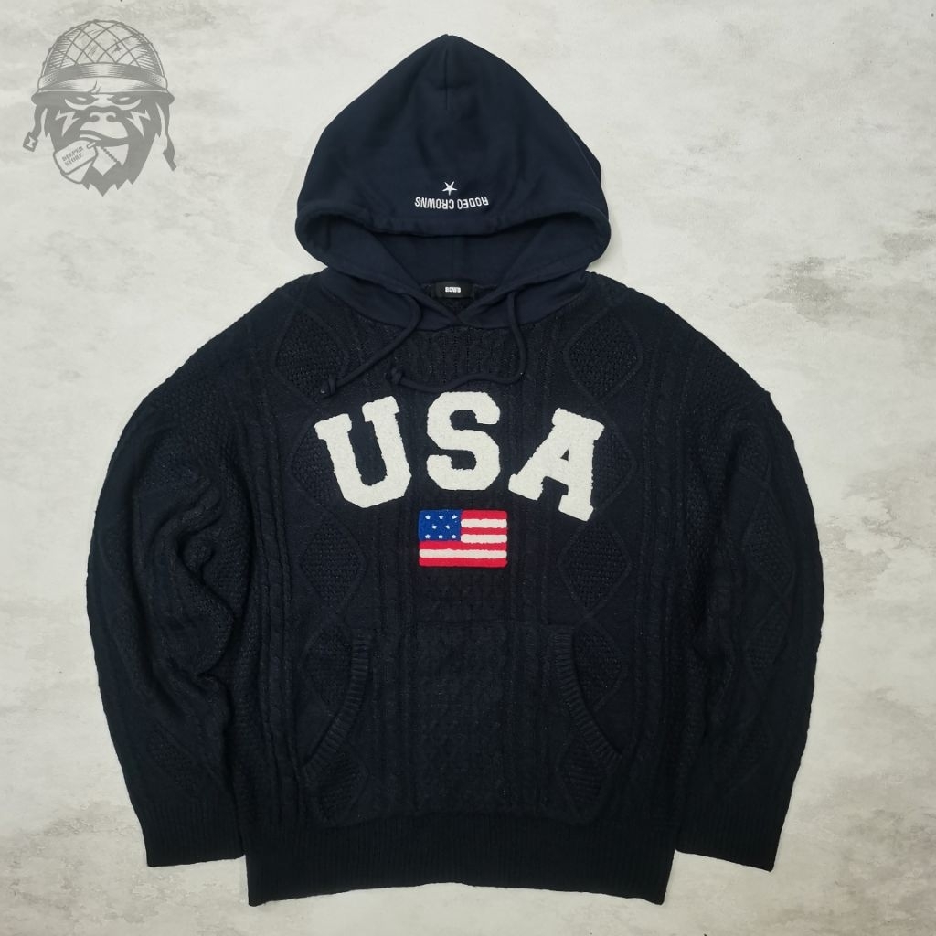 RODEO CROWNS KNITWEAR hoodie USA Bordir Towel Size  FREE