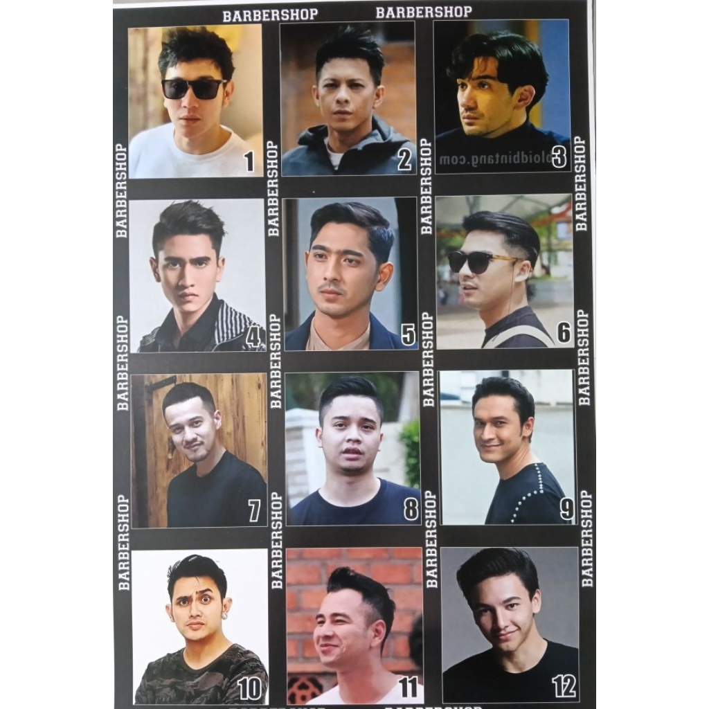 Poster Barbershop Model Rambut Terbaru gaya baru Poster Dinding