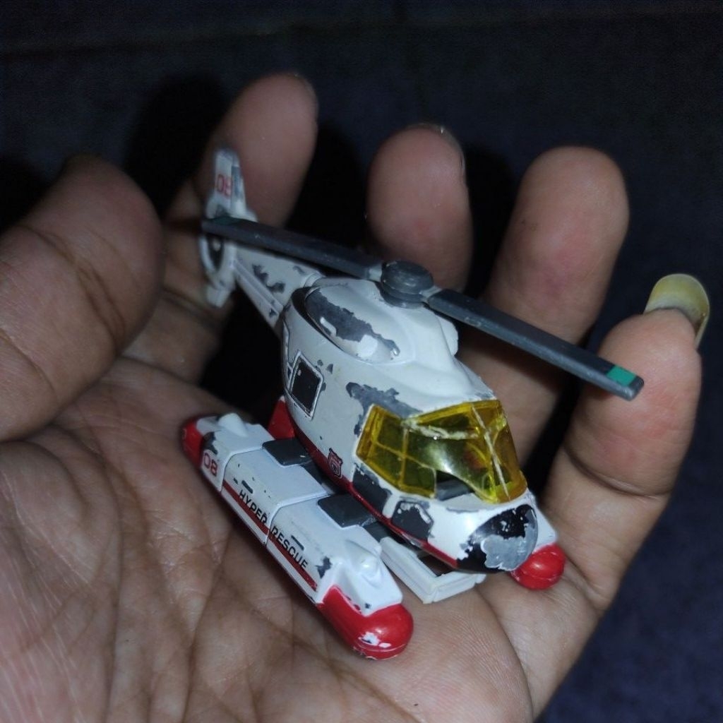 Diecast HR08 Emergency Helicopter Hyper Rescue Takara Tomy Tomica