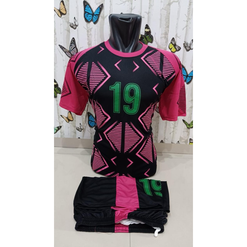 baju kostum kostim jersey bola kaki isi 18 stel stelan