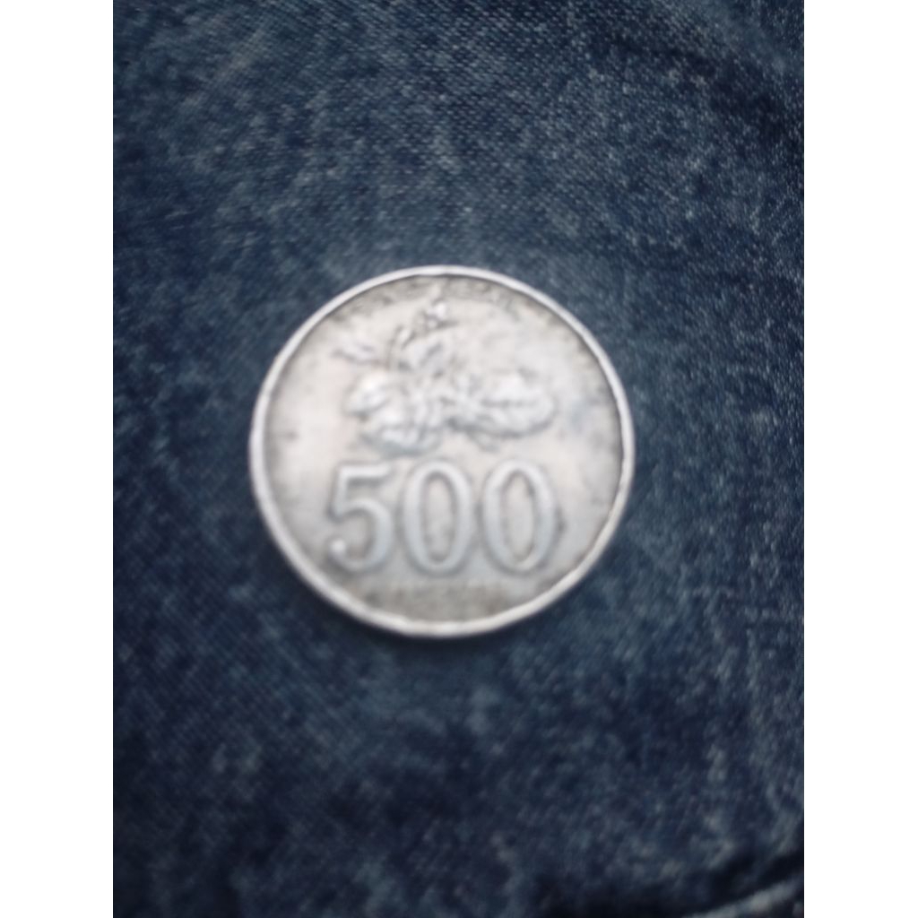 Koin Indonesia 500 Perak Bunga Melati tahun 2003