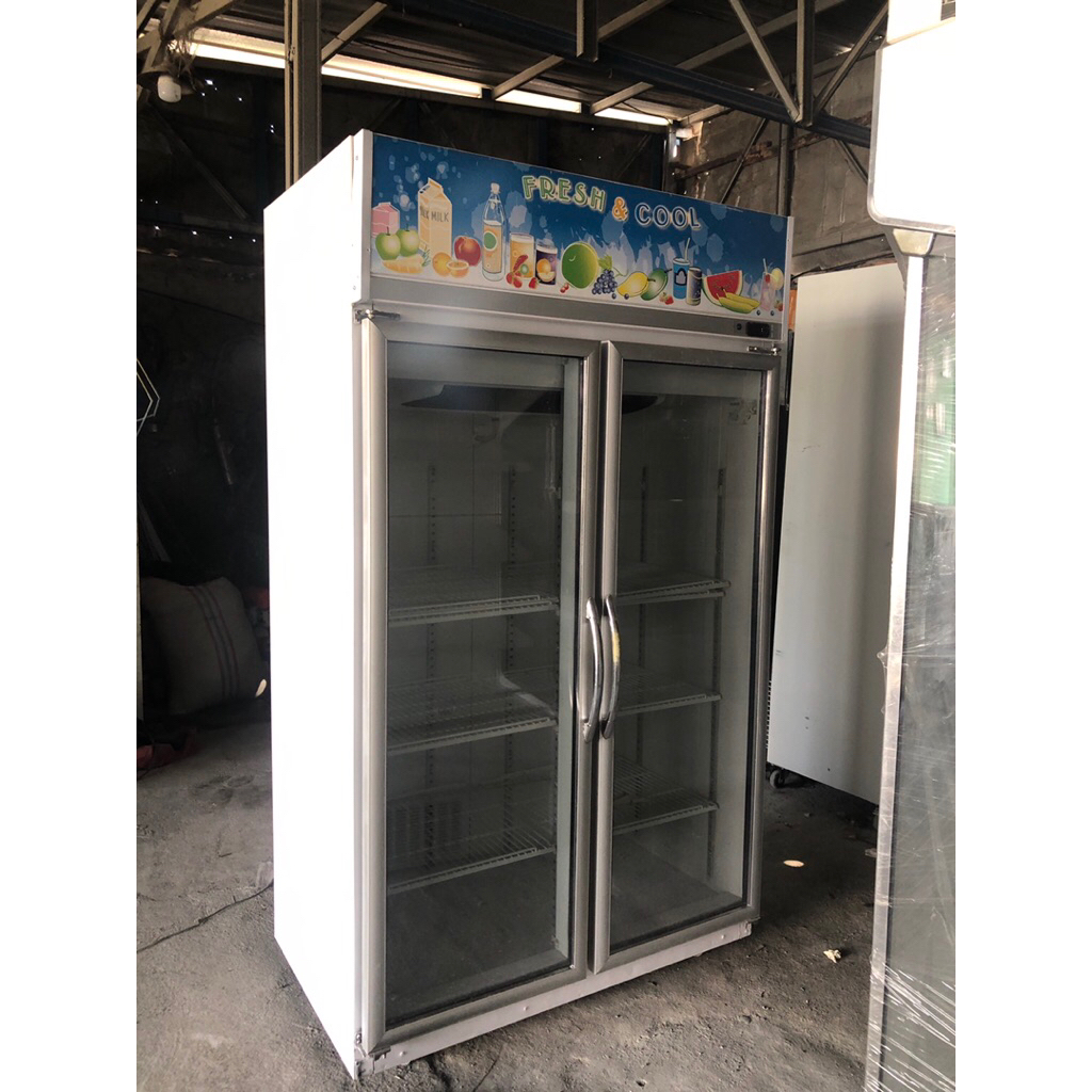 Showcase 2 Pintu bekas / Kulkas Minimarket / Showcase 2 Pintu Kapasitas 750Liter