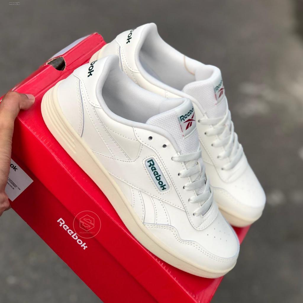 REEBOK CLASSIC CLUB COURT ADVANCE LEATHER CHALK WHITE GREEN ORIGINAL