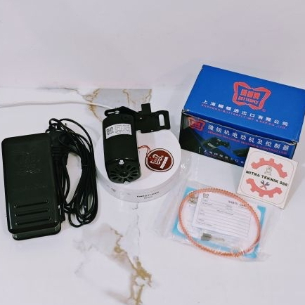 Dinamo dan Pedal komplit untuk mesin jahit singer hitam / butterfly jadul merk BUTTERFLY 120 Watt