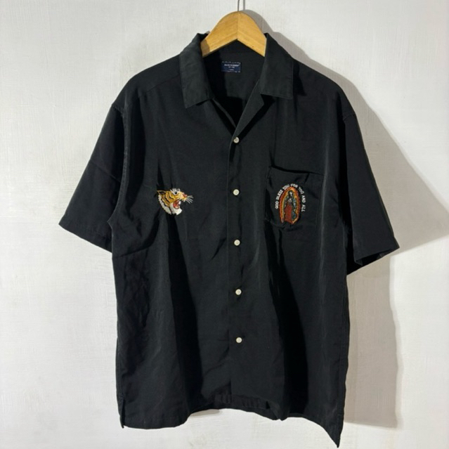 KEMEJA PENDEK BACK NUMBER OPEN COLLAR