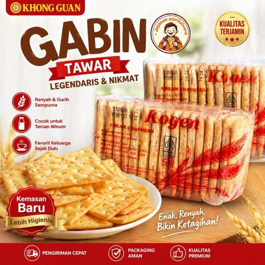 Biskuit Tawar(gabin)/krakers Khong Guan 137gr