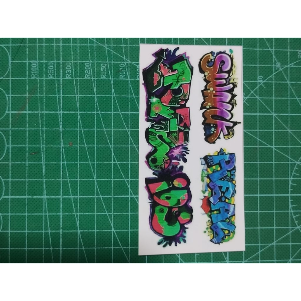 Stiker skala 64 Grafiti S