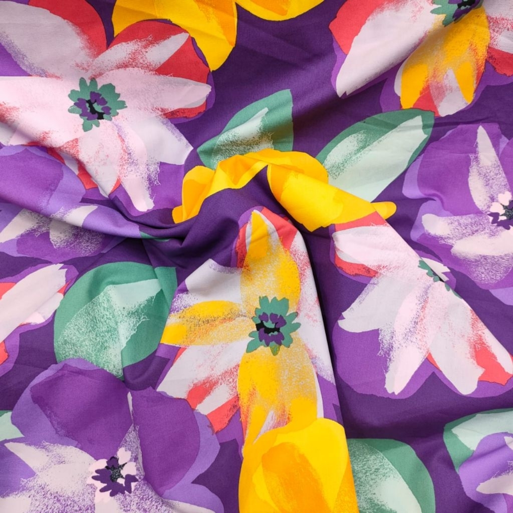 kain meteran katun poplin motif EX GARMEND/Kain katun poplin motif premium/kain katun poplin motif