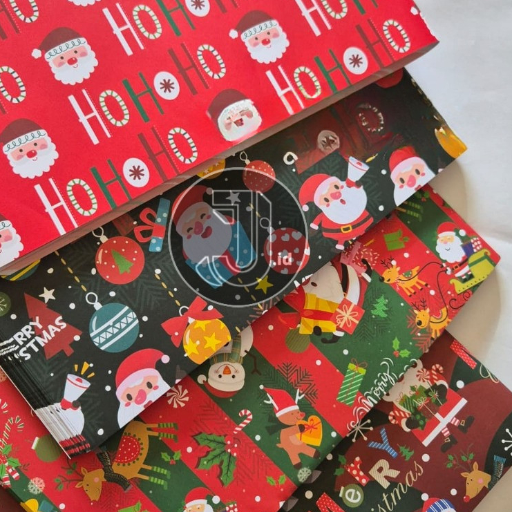 Kertas Kado Natal Christmas Gift Wrap Sansan Wawa