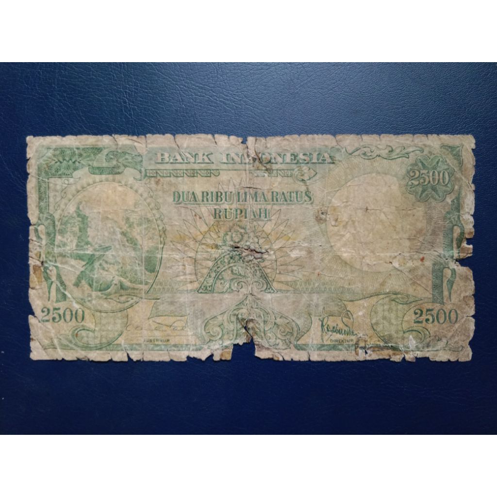 Uang 2500 Rupiah Seri Hewan 1957