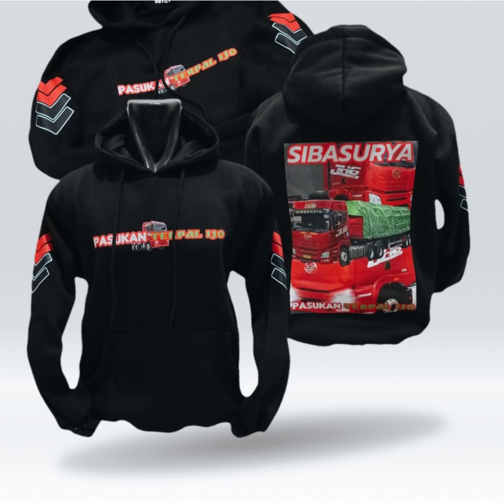 Sweater Hoodie xpdc 141 team cabe ssu, pasukan terpal ijo