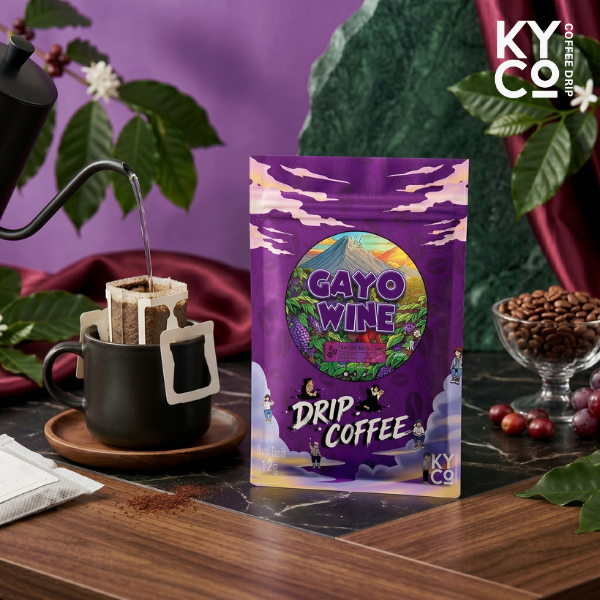 Drip Bag Coffee 1pcs Gayo Wine - ( kopi instant filter ) - Kiyowo Coffee