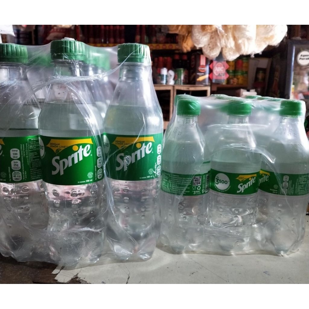 minuman sprite 390 ml isi 12 botol 1 krat